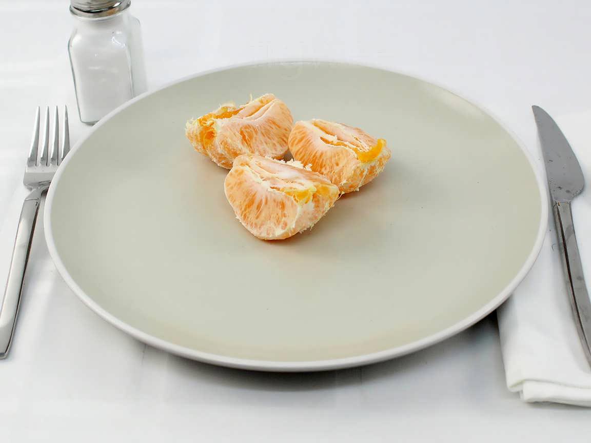 Calories in 0.75 fruit(s) of Sumo Citrus Mandarin Orange