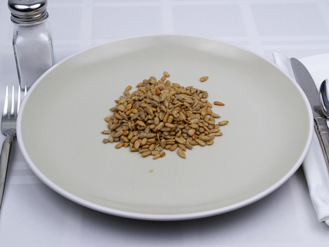Calories in 170 grams of Sunflower Seeds - Shelled