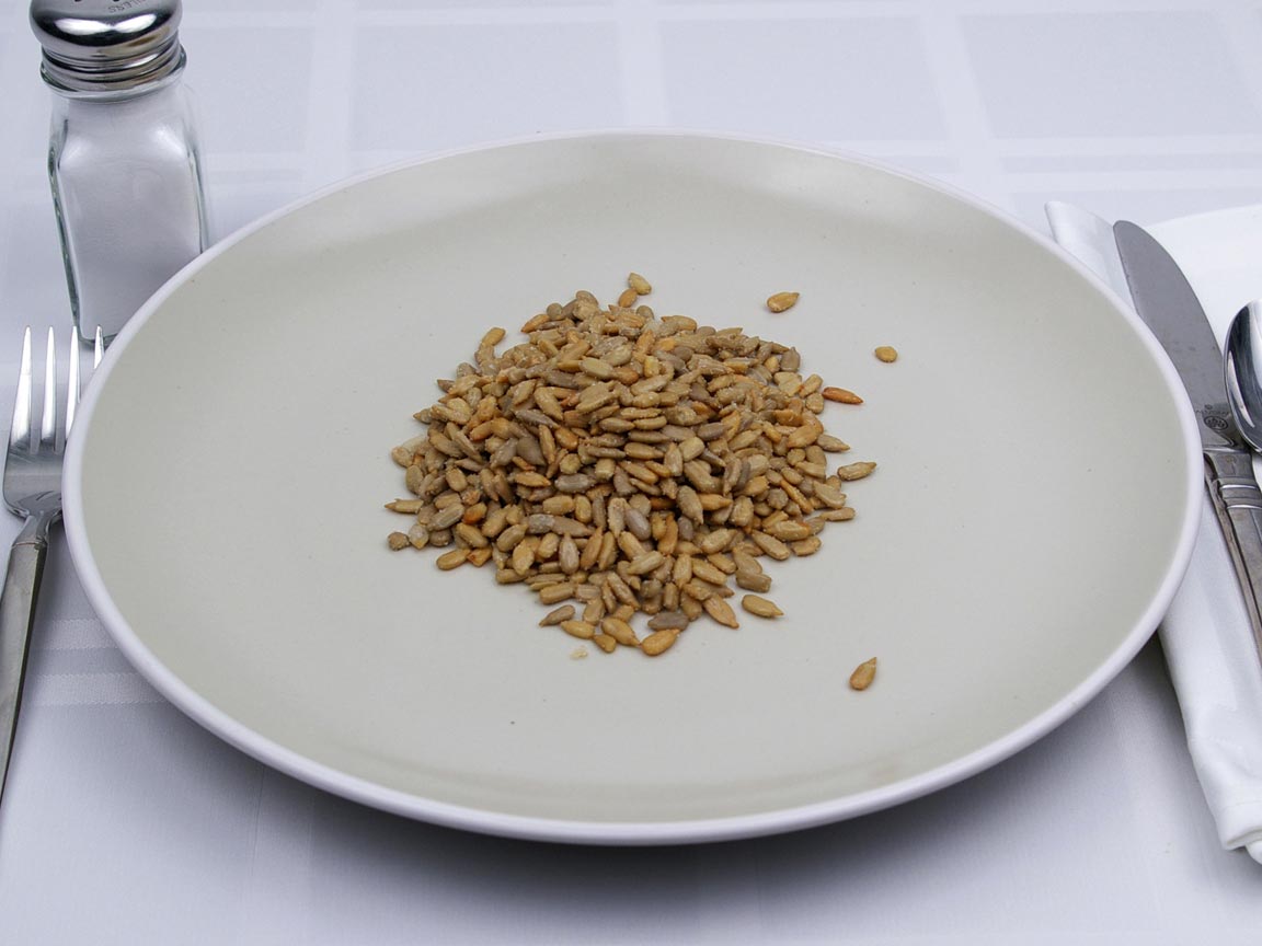 Calories in 198 grams of Sunflower Seeds - Shelled