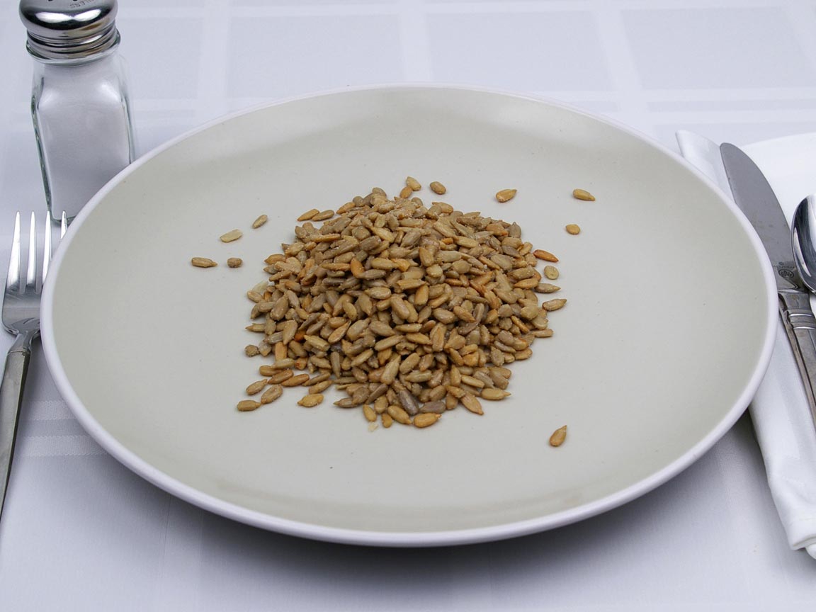Calories in 255 grams of Sunflower Seeds - Shelled