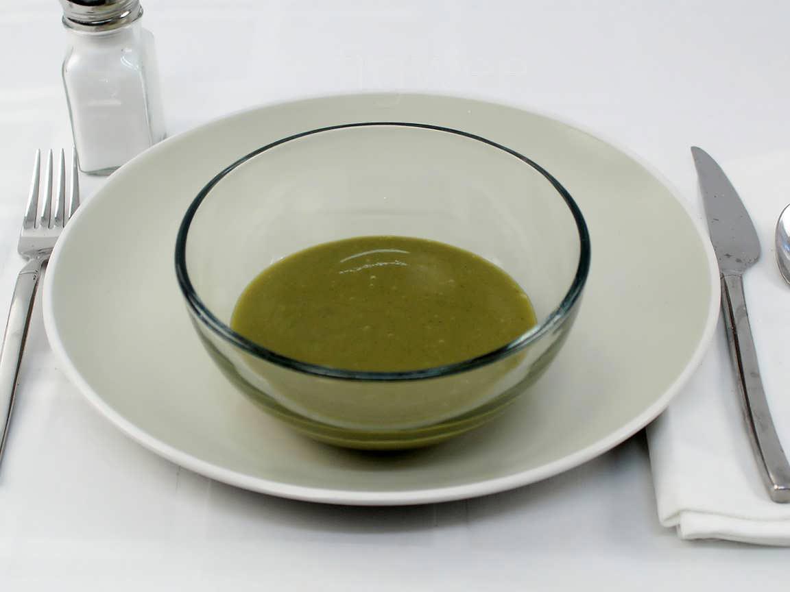 Calories in 0.75 cup(s) of Super Greens Creamy Soup