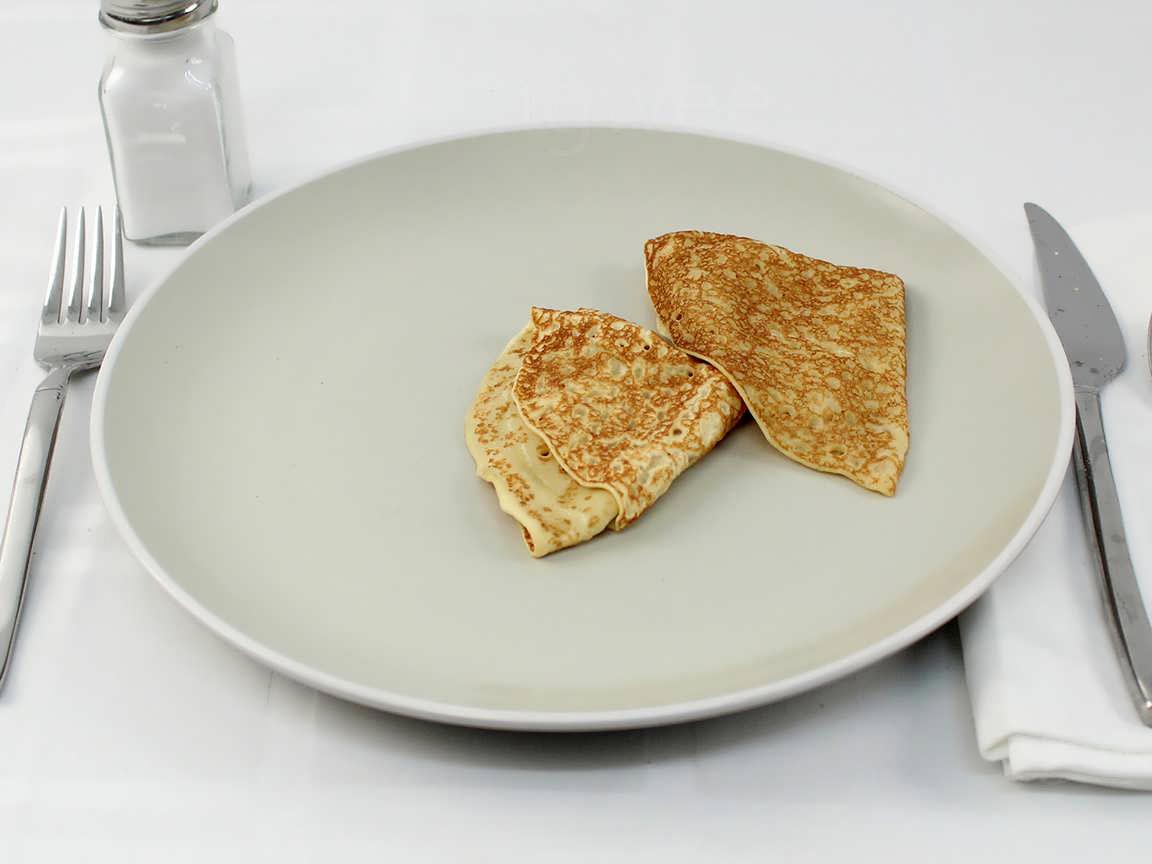 Calories in 2 pancake(s) of Swedish Pancakes