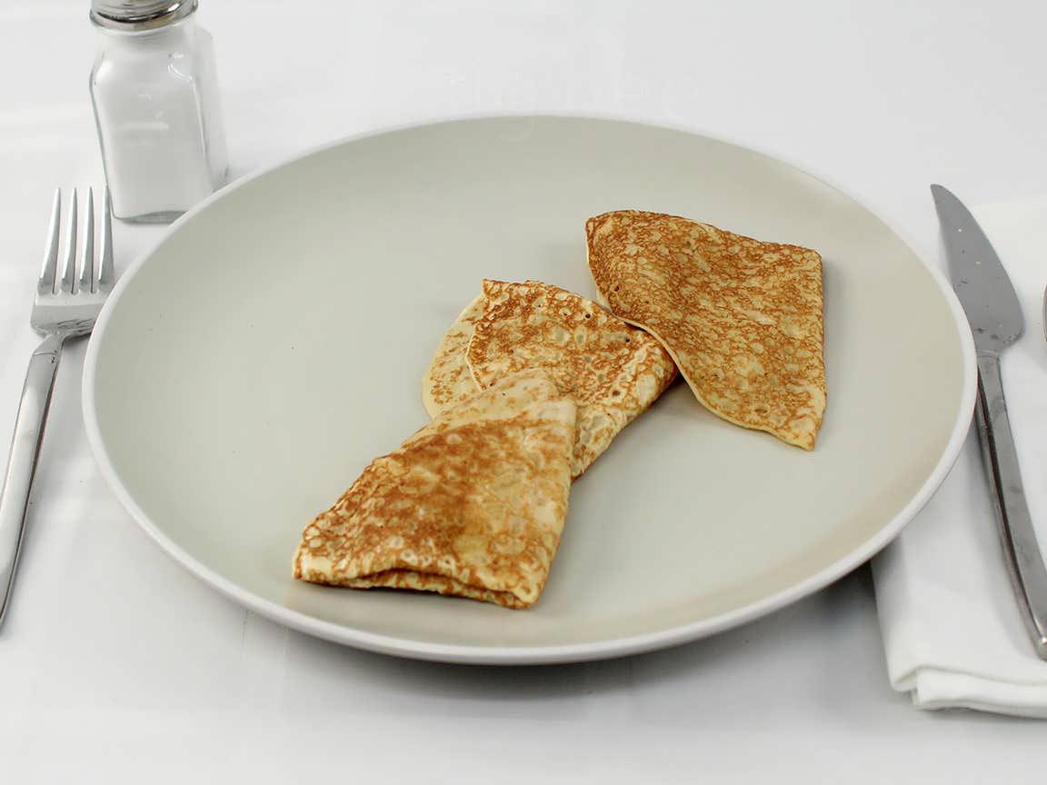 Calories in 3 pancake(s) of Swedish Pancakes