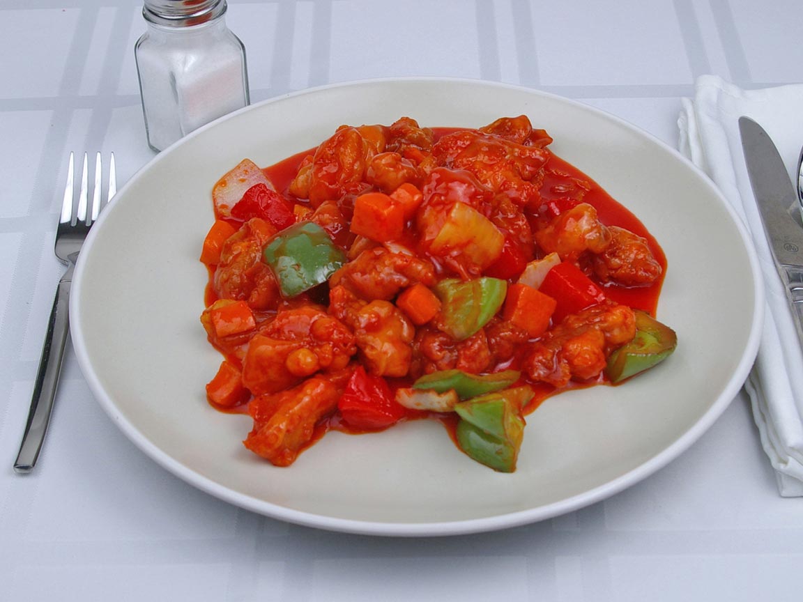 Calories in 2.5 cup(s) of Sweet and Sour Pork