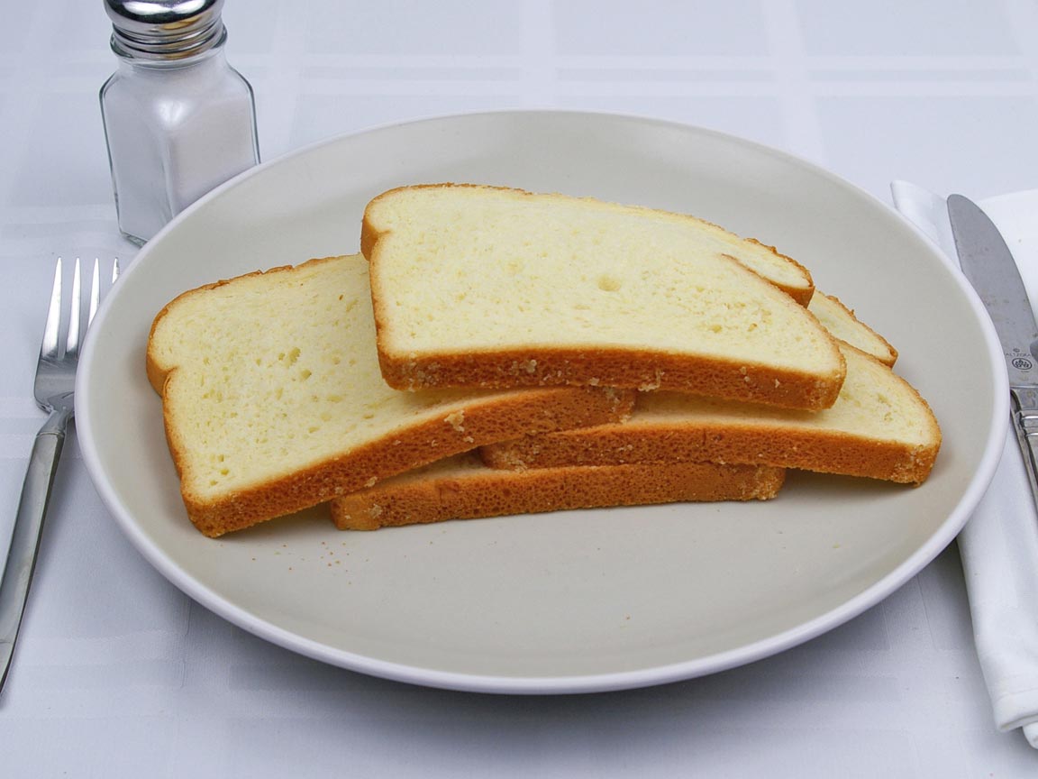 Calories in 4 slice(s) of Sweet Hawaiian Bread - Sliced