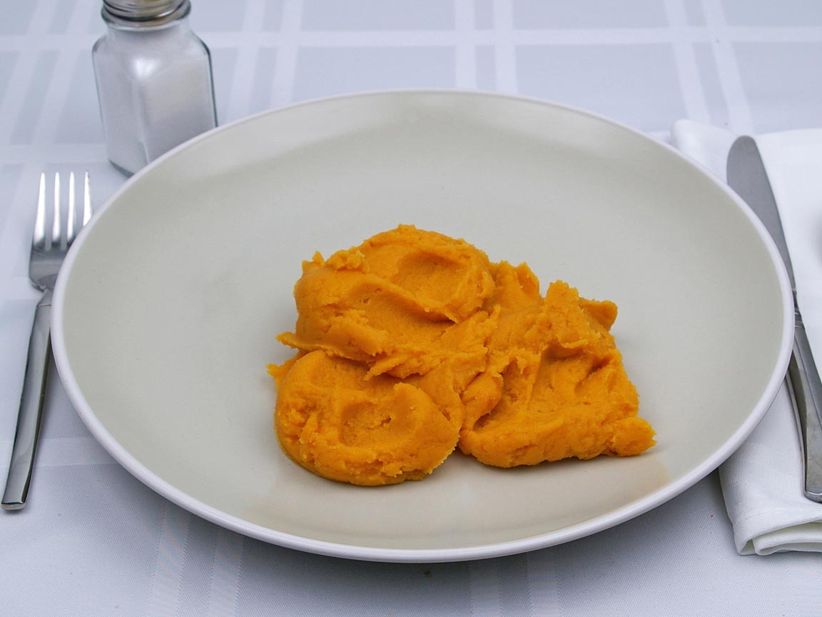 Calories in 1 cup(s) of Sweet Potatoes - Mashed