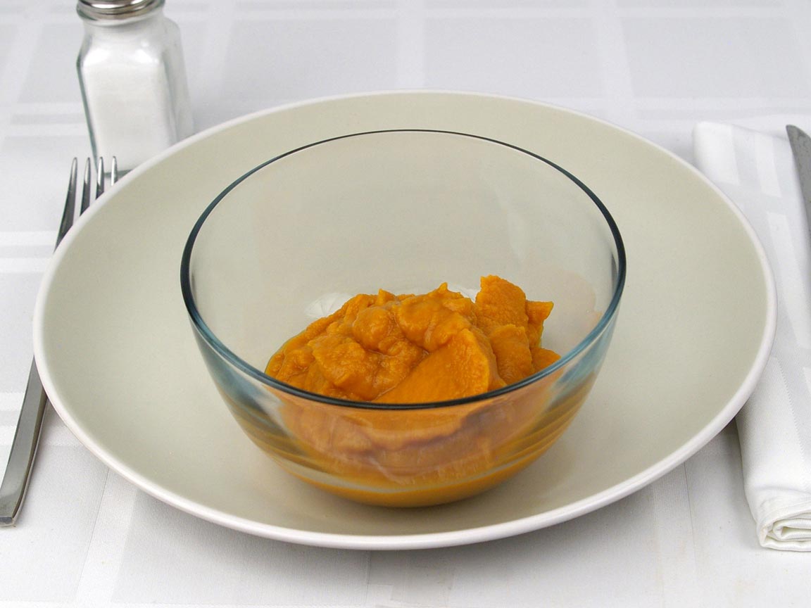 Calories in 1 cup(s) of Sweet Potato Puree - Canned
