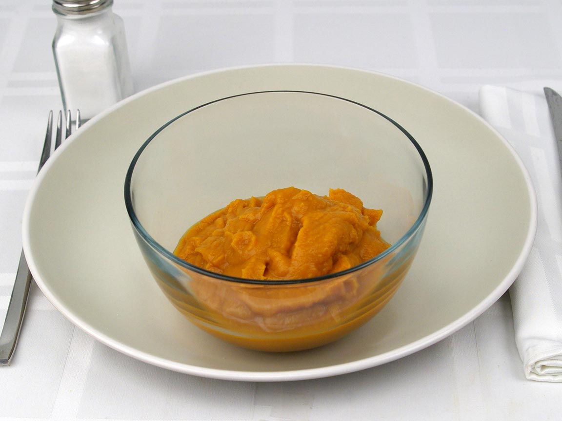Calories in 1.25 cup(s) of Sweet Potato Puree - Canned