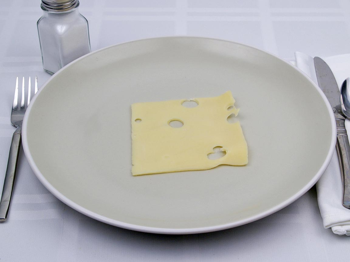Calories in 1 slice(s) of Swiss Cheese