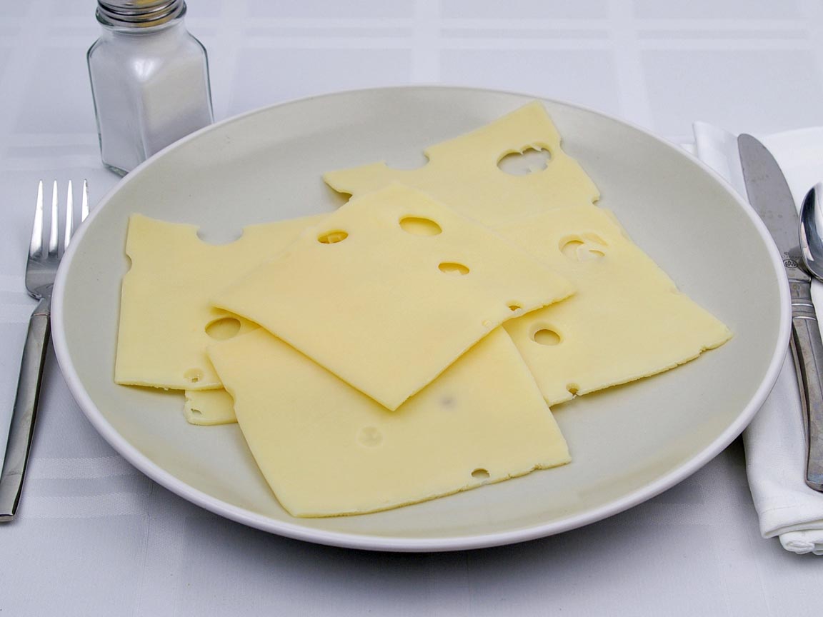 Calories in 7 slice(s) of Swiss Cheese