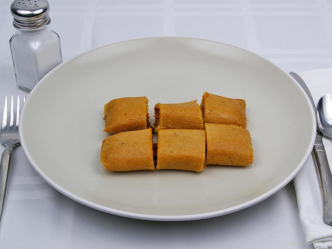 Calories in 2 tamale(s) of Tamales - Beef