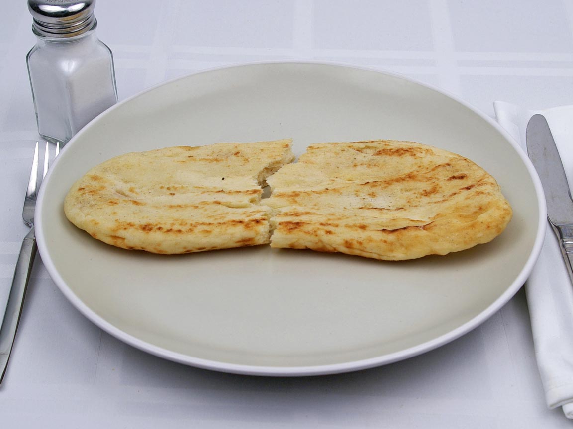 Calories in 1 piece(s) of Tandoori Naan Bread