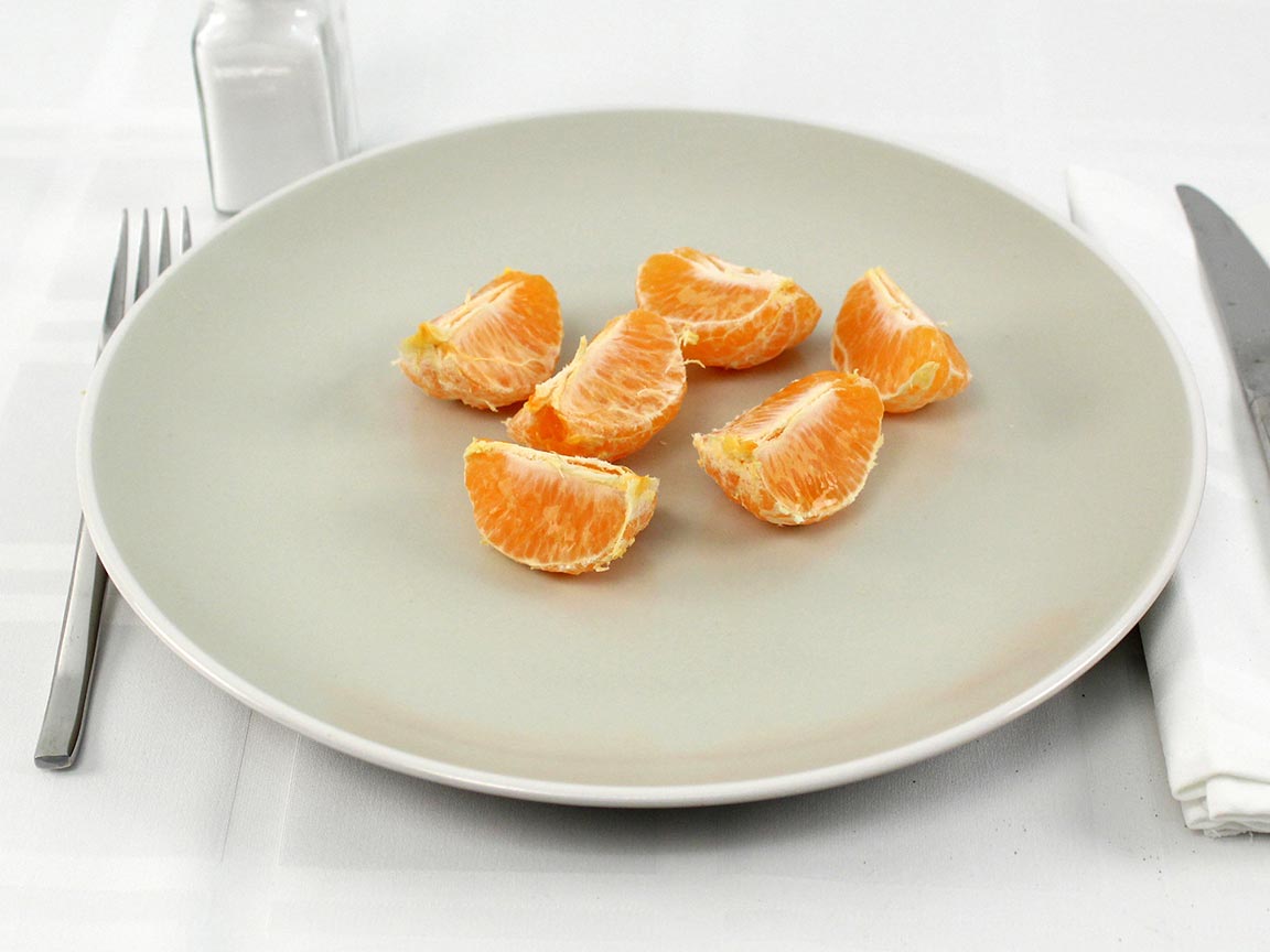 Calories in 1.5 tangerine(s) of Tangerines