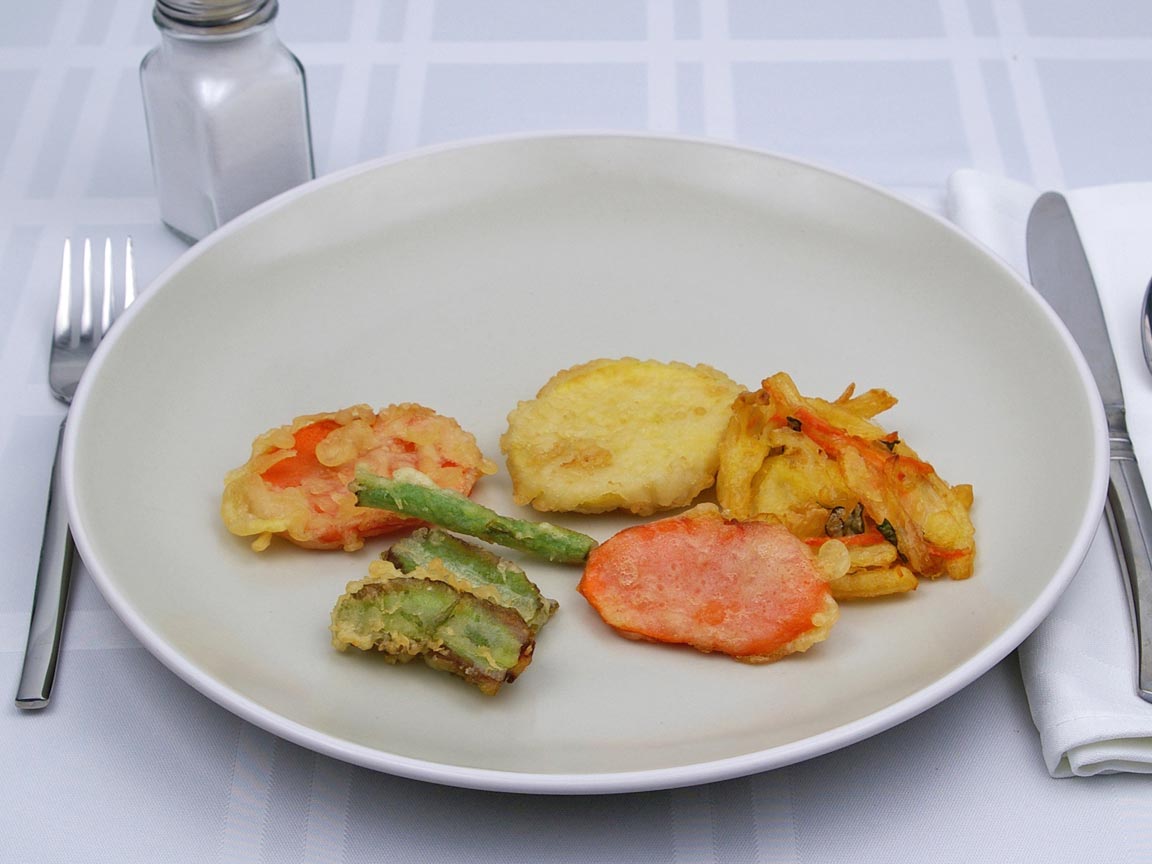 Calories in 85 grams of Tempura Vegetables