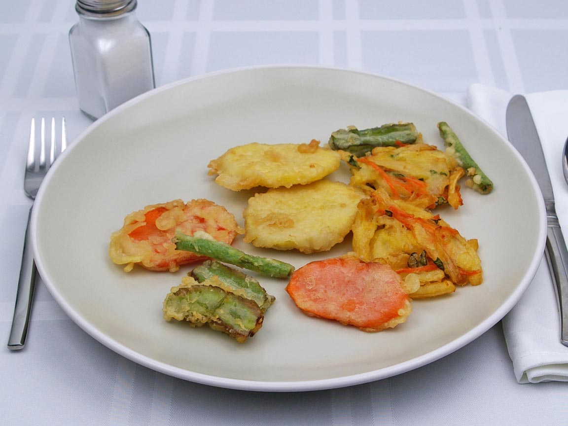 Calories in 141 grams of Tempura Vegetables