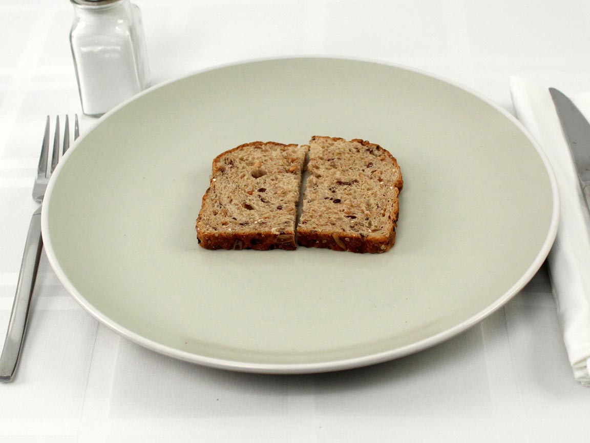 Calories in 1 piece(s) of Good Seed Thin Sliced Bread