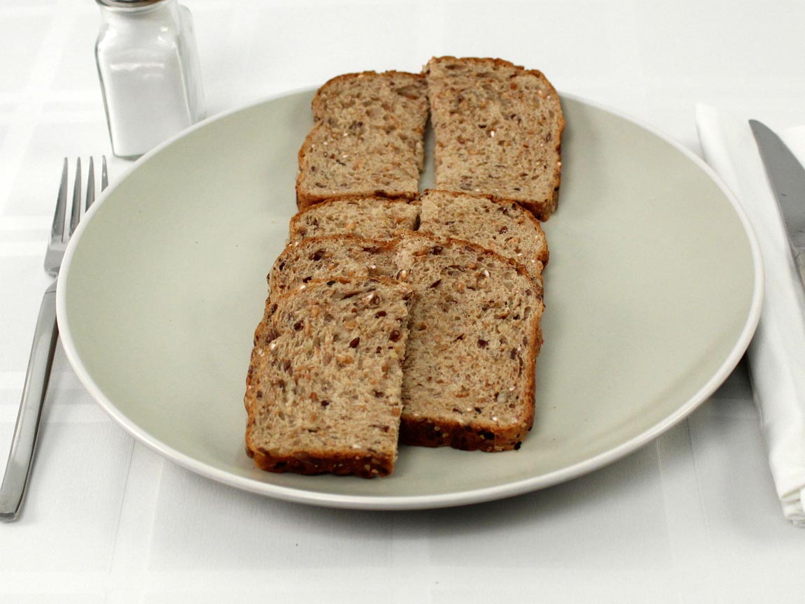 Calories in 3.5 piece(s) of Good Seed Thin Sliced Bread
