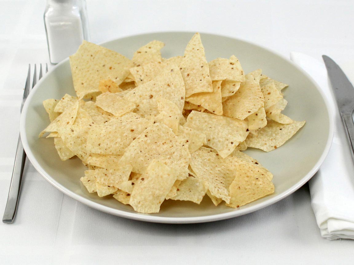 Calories in 70 grams of Cantina Thin Tortilla Chips