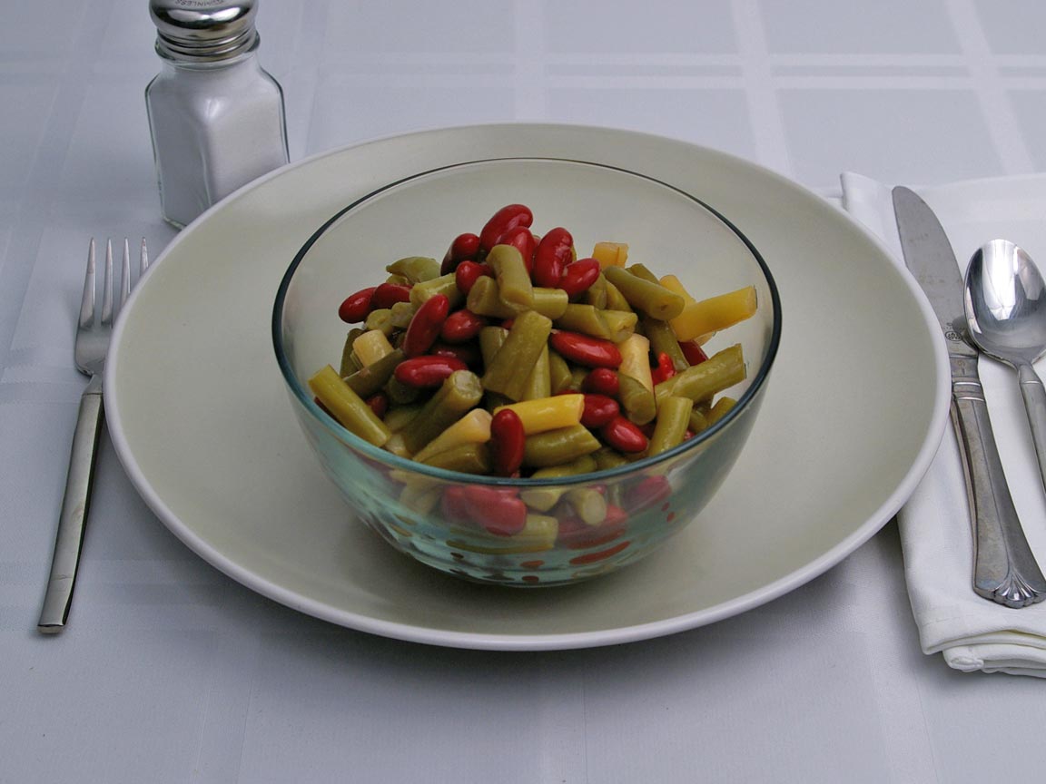 Calories in 2.25 cup(s) of Three Bean Salad