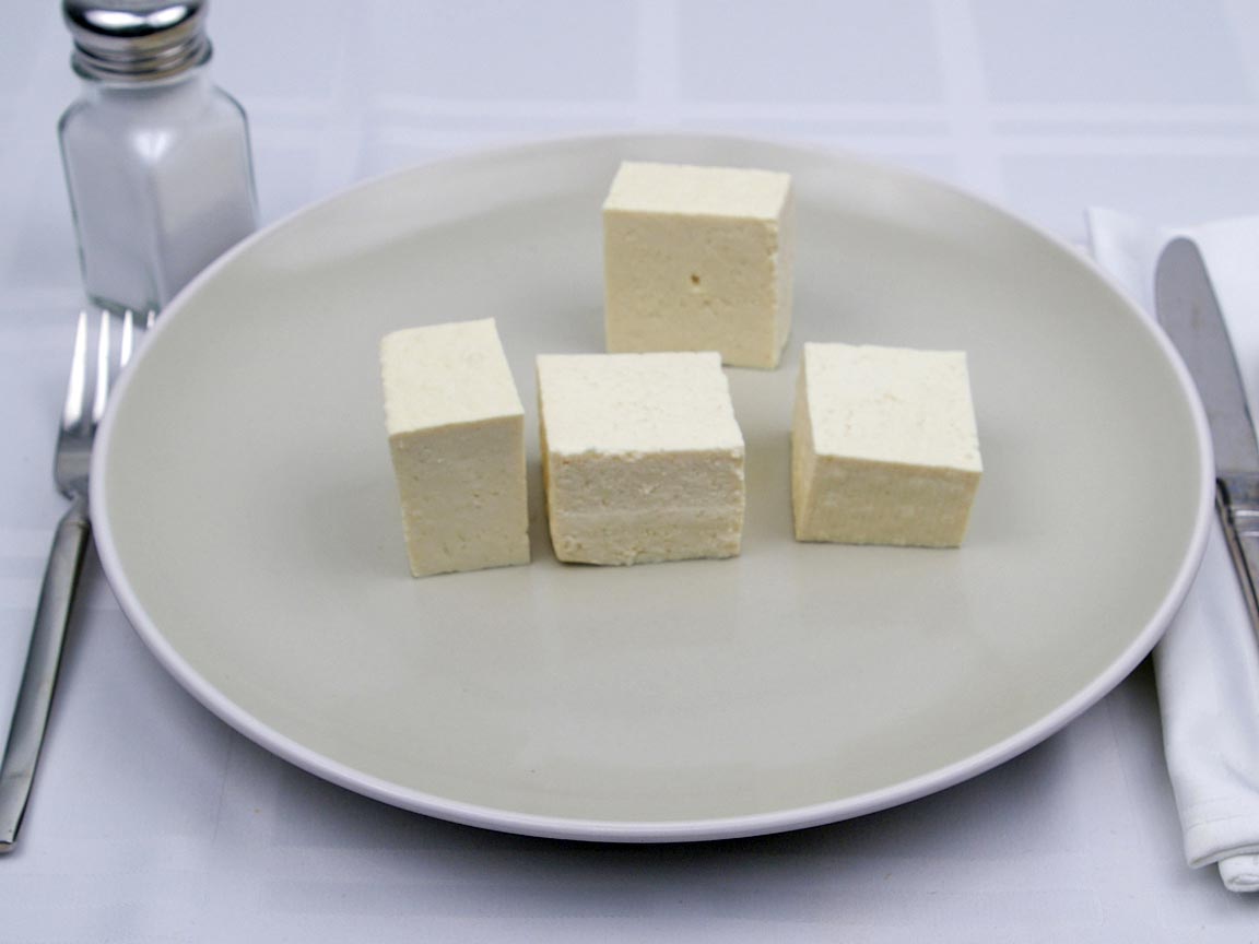 Calories in 4 piece(s) of Tofu - Firm