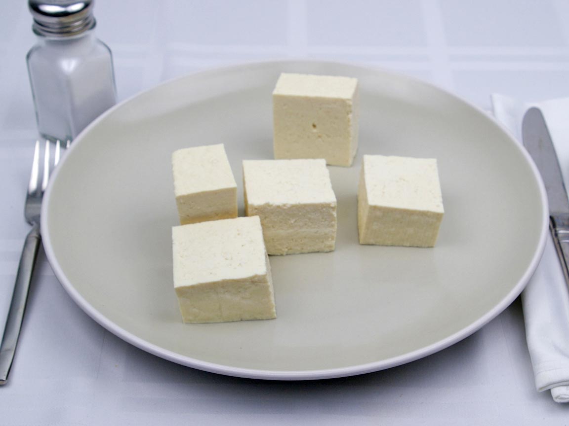 Calories in 5 piece(s) of Tofu - Firm