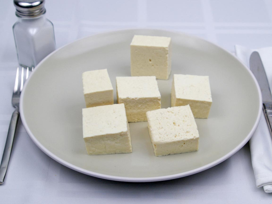 Calories in 6 piece(s) of Tofu - Extra Firm