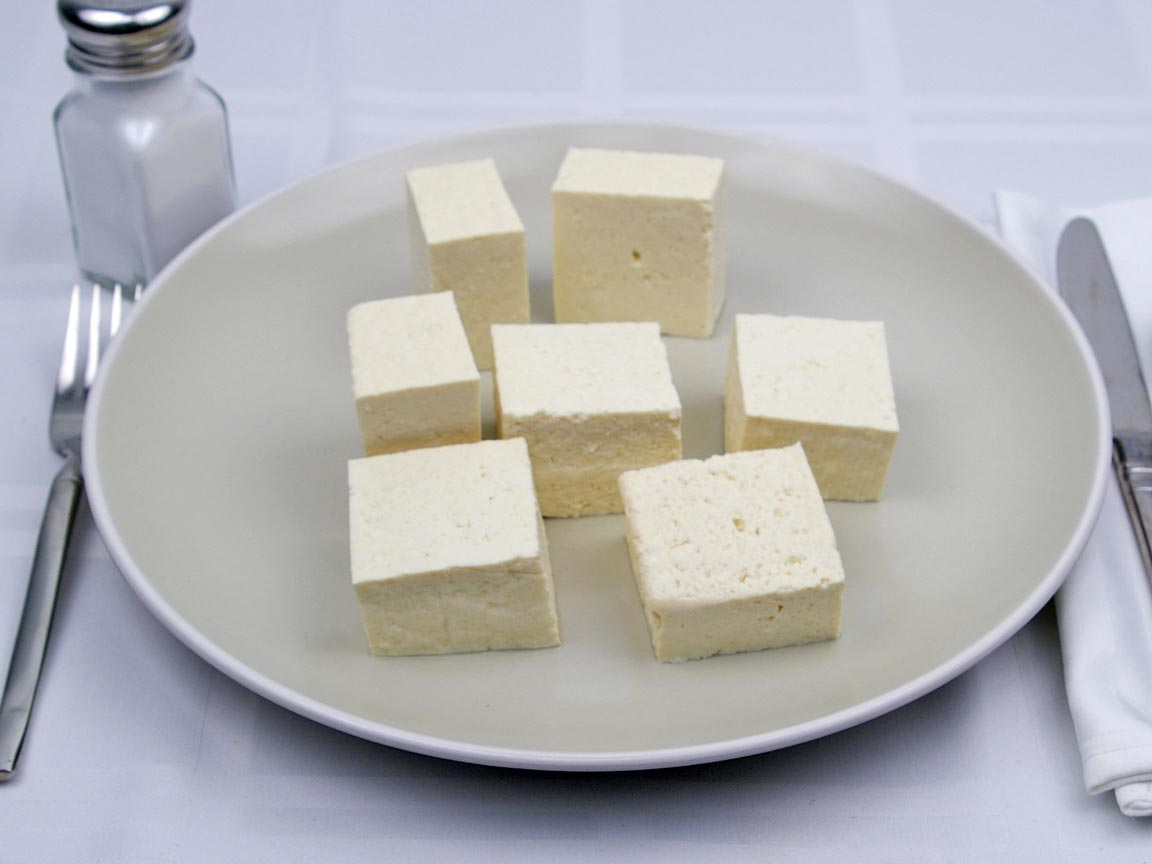 Calories in 7 piece(s) of Tofu - Extra Firm