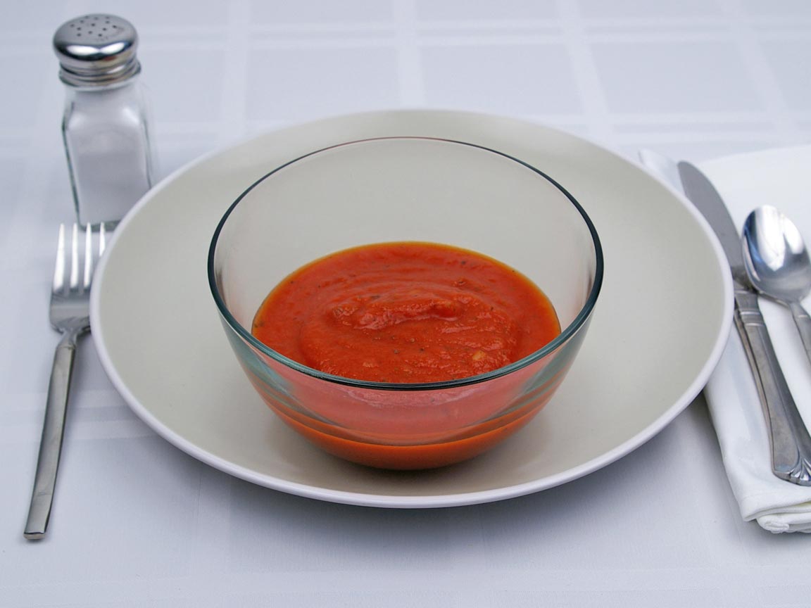 Calories in 1.25 cup(s) of Tomato Sauce