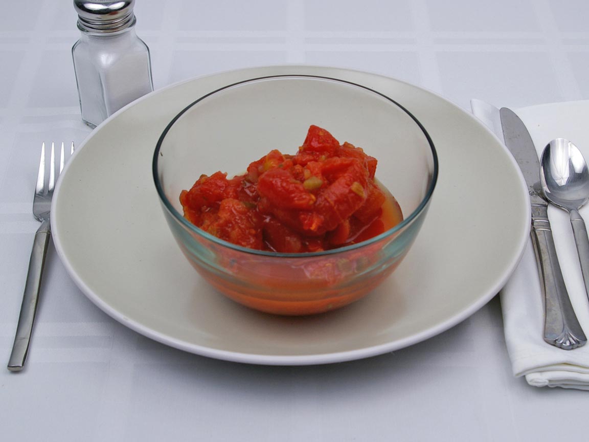 Calories in 1.75 cup(s) of Tomatoes - Stewed - Canned
