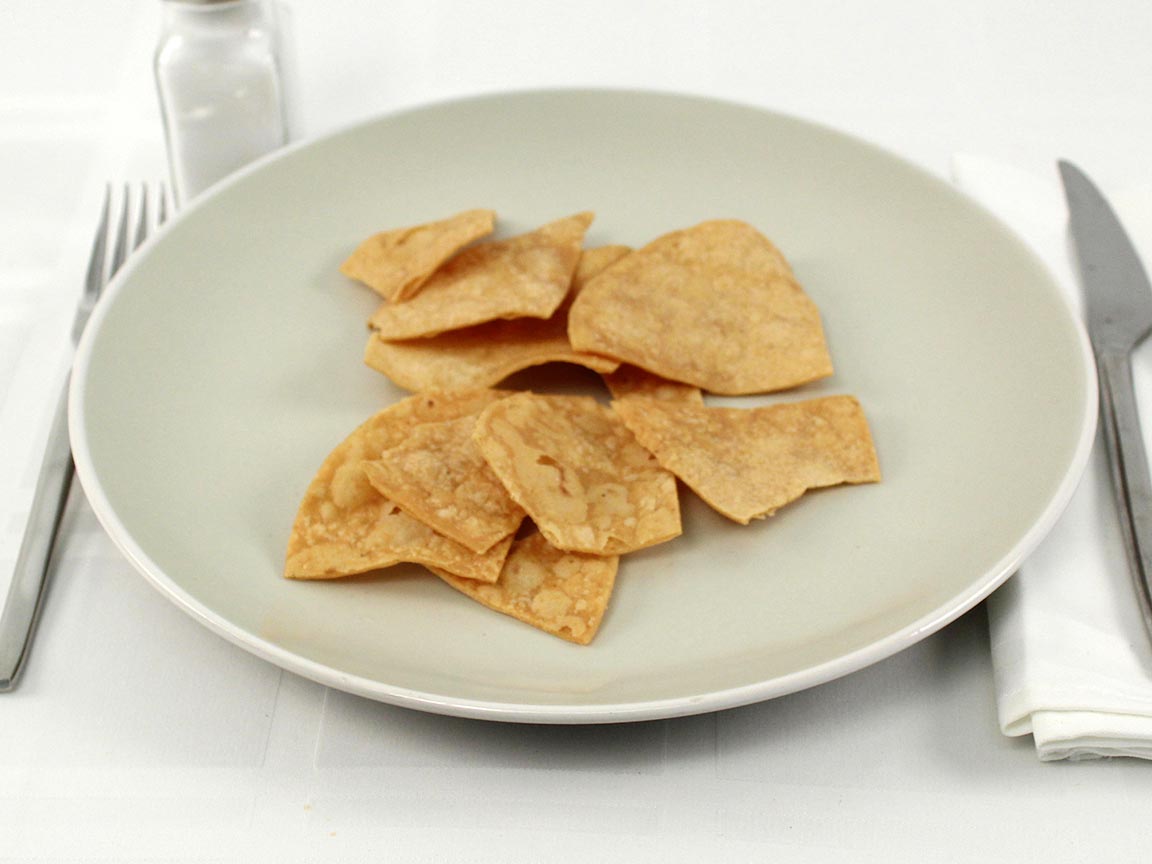 Calories in 28 grams of Thick Tortilla Chips