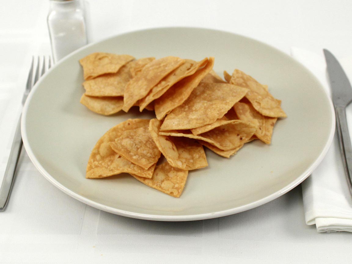 Calories in 56 grams of Thick Tortilla Chips