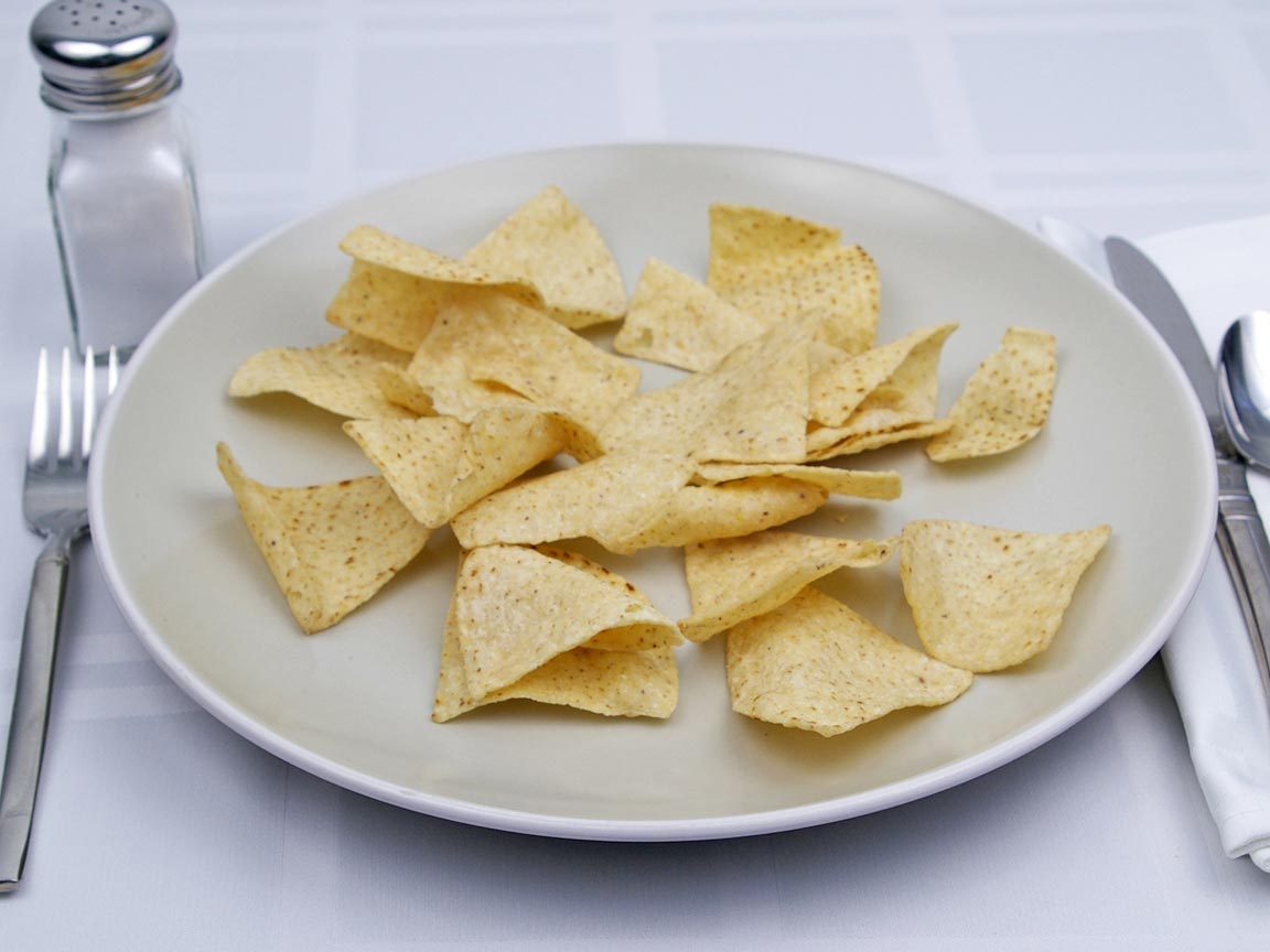 Calories in 42 grams of White Corn Tortilla Chips