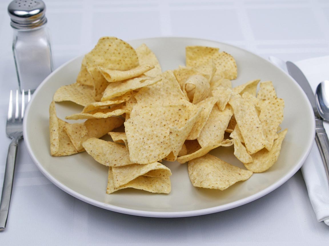 Calories in 92 grams of White Corn Tortilla Chips