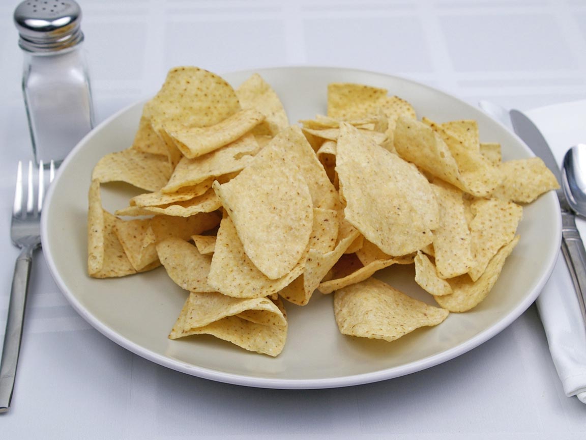 Calories in 106 grams of White Corn Tortilla Chips