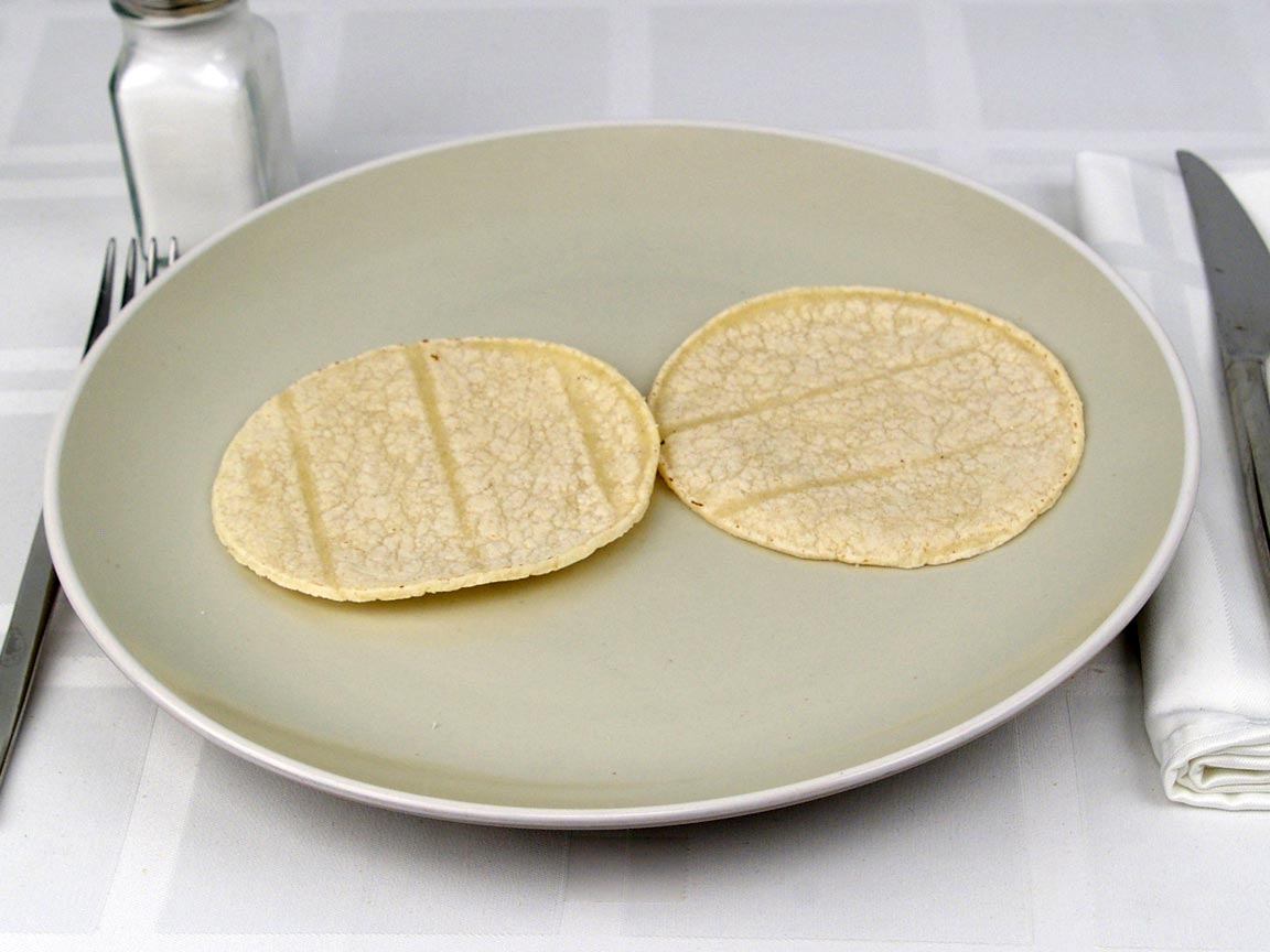 Calories in 2 tortilla(s) of Tortilla - Street Taco Size