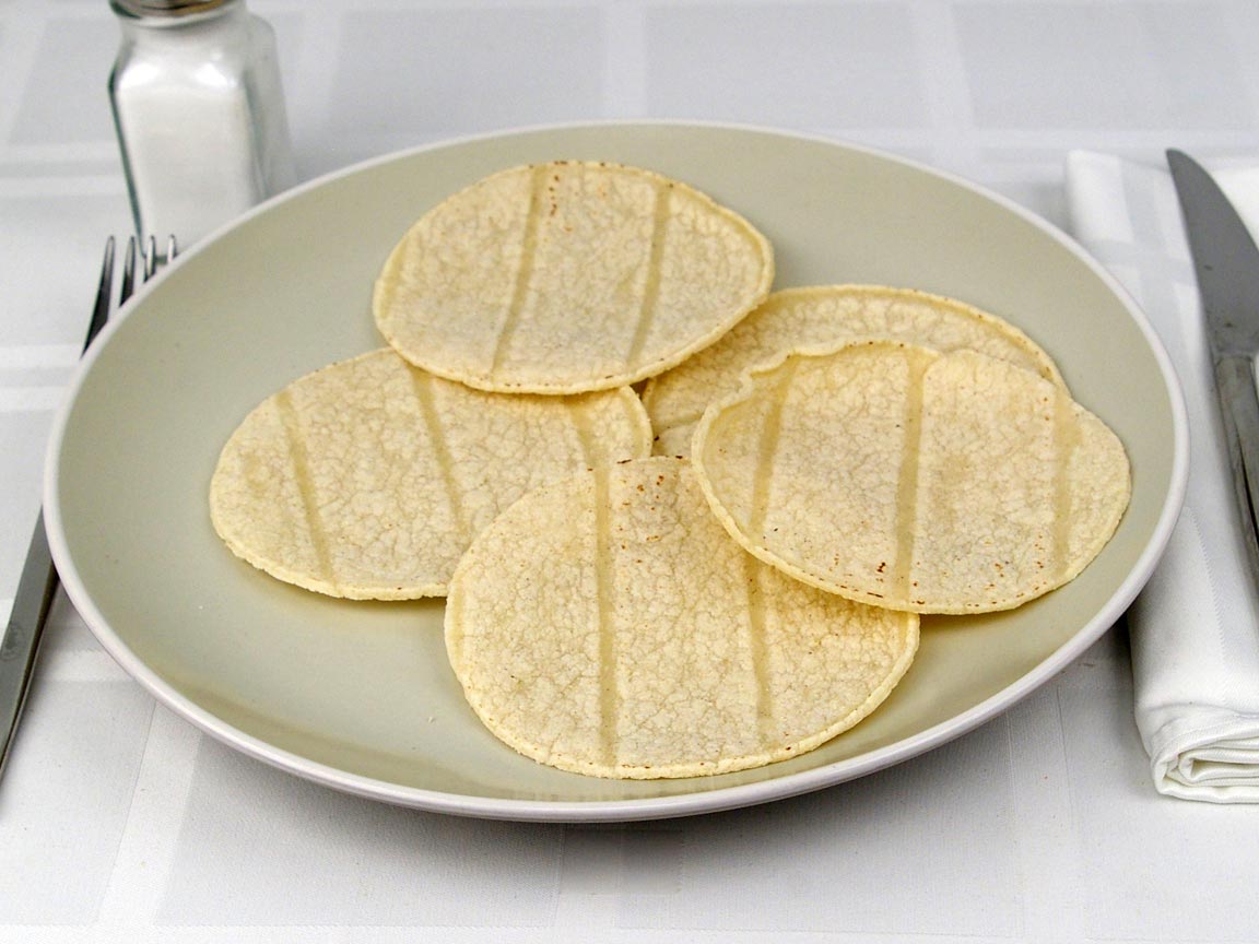 Calories in 5 tortilla(s) of Tortilla - Street Taco Size