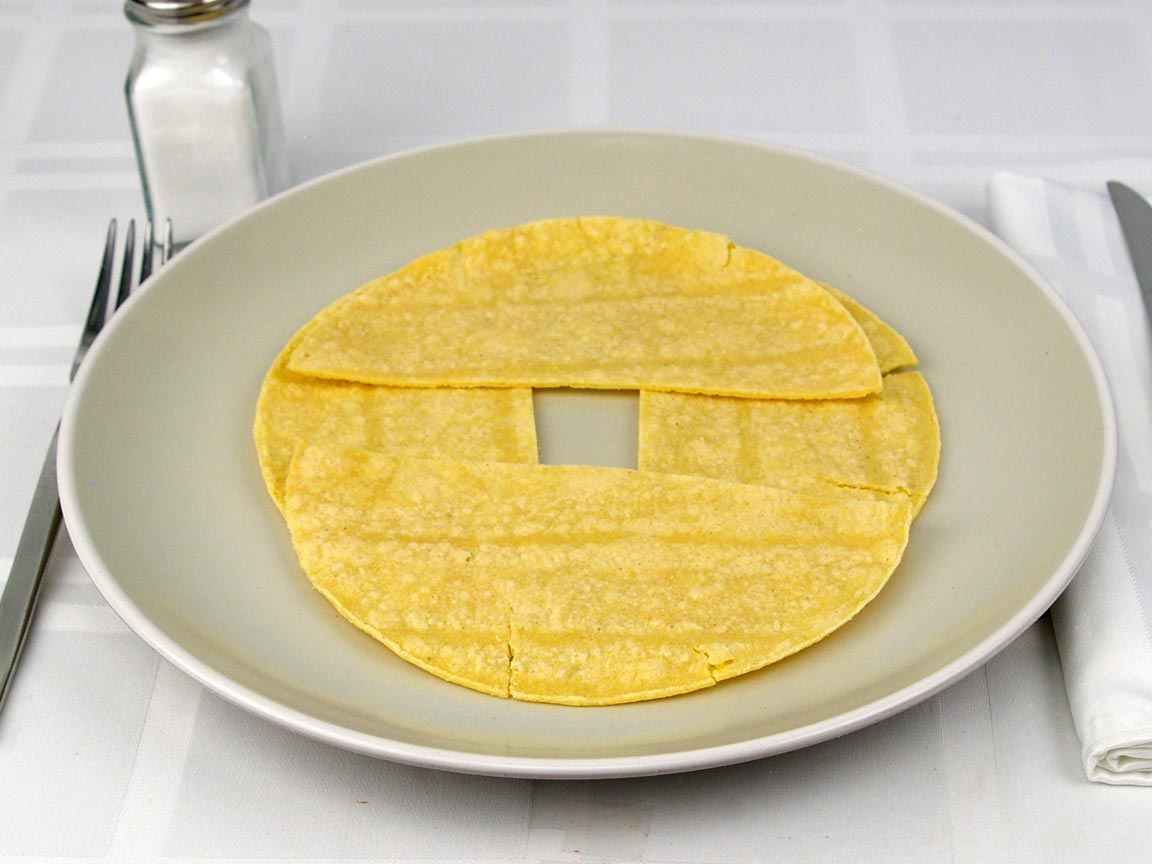 Calories in 2 tortilla(s) of Yellow Corn Tortilla