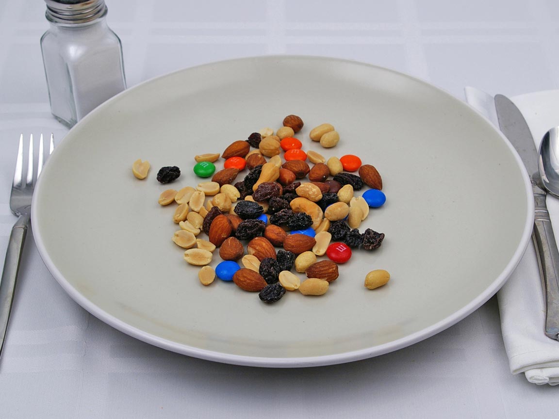 Calories in 0.5 cup(s) of Monster - Trail Mix