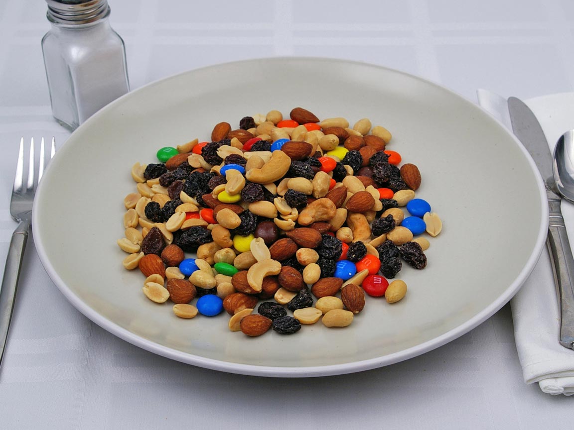 Calories in 1.5 cup(s) of Monster - Trail Mix