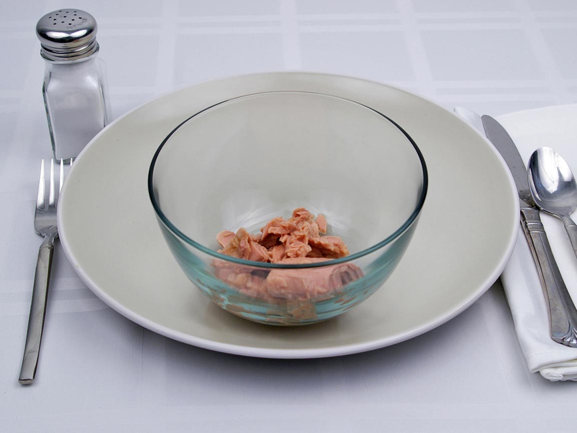 Calories in 0.5 can(s) of Light Tuna - Canned in Oil