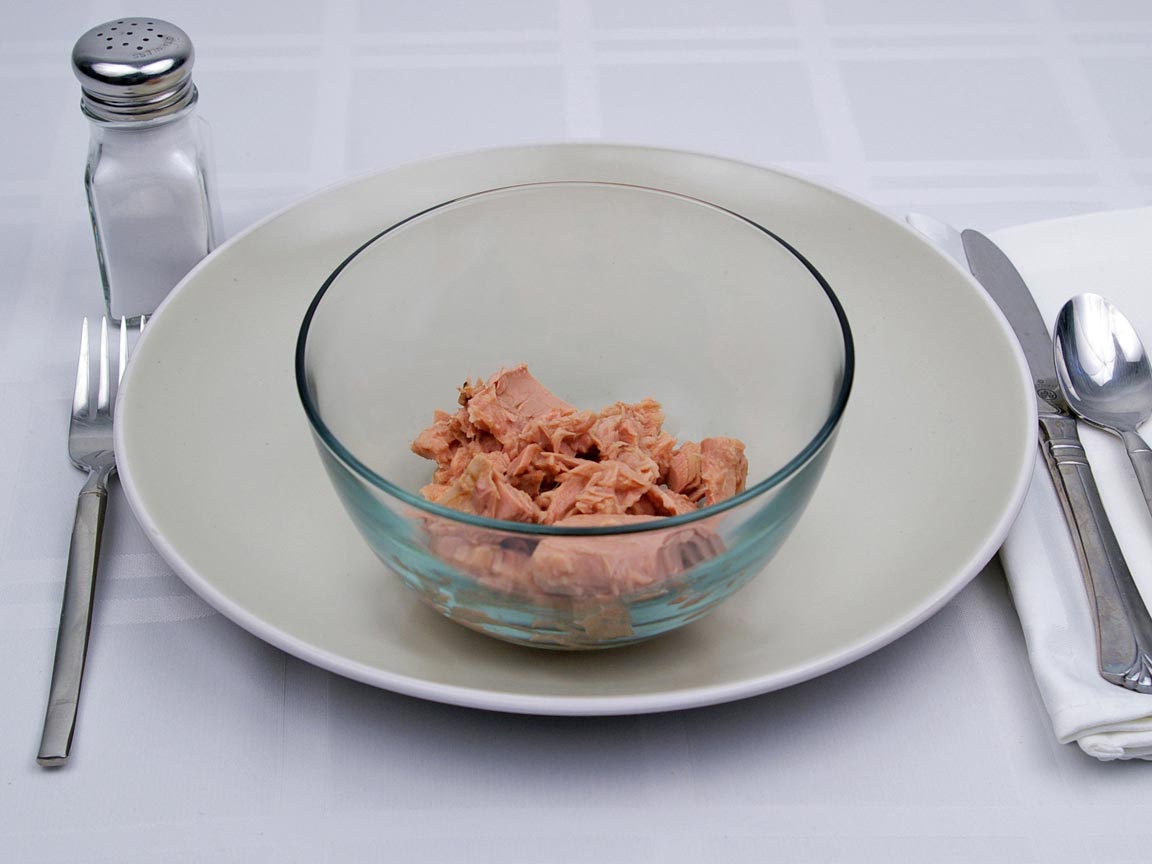 Calories in 0.67 can(s) of Light Tuna - Canned in Water