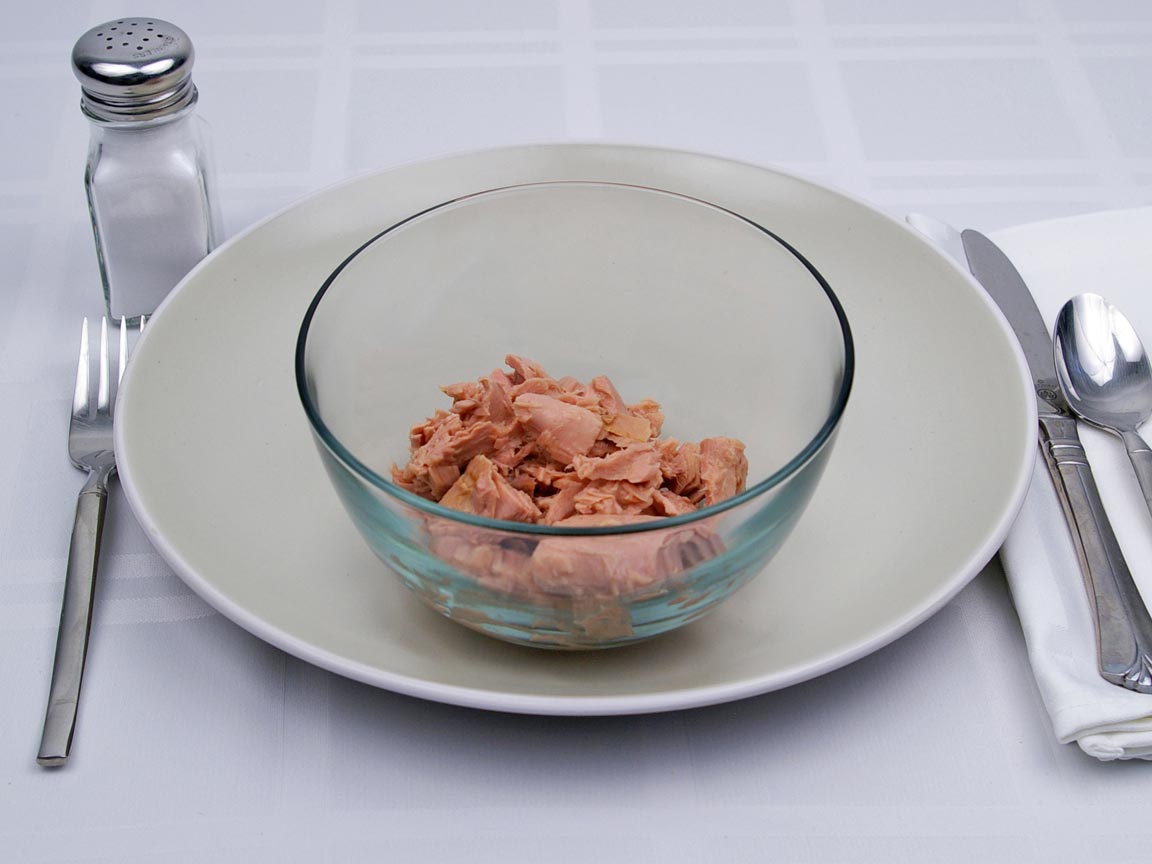 Calories in 0.83 can(s) of Light Tuna - Canned in Water