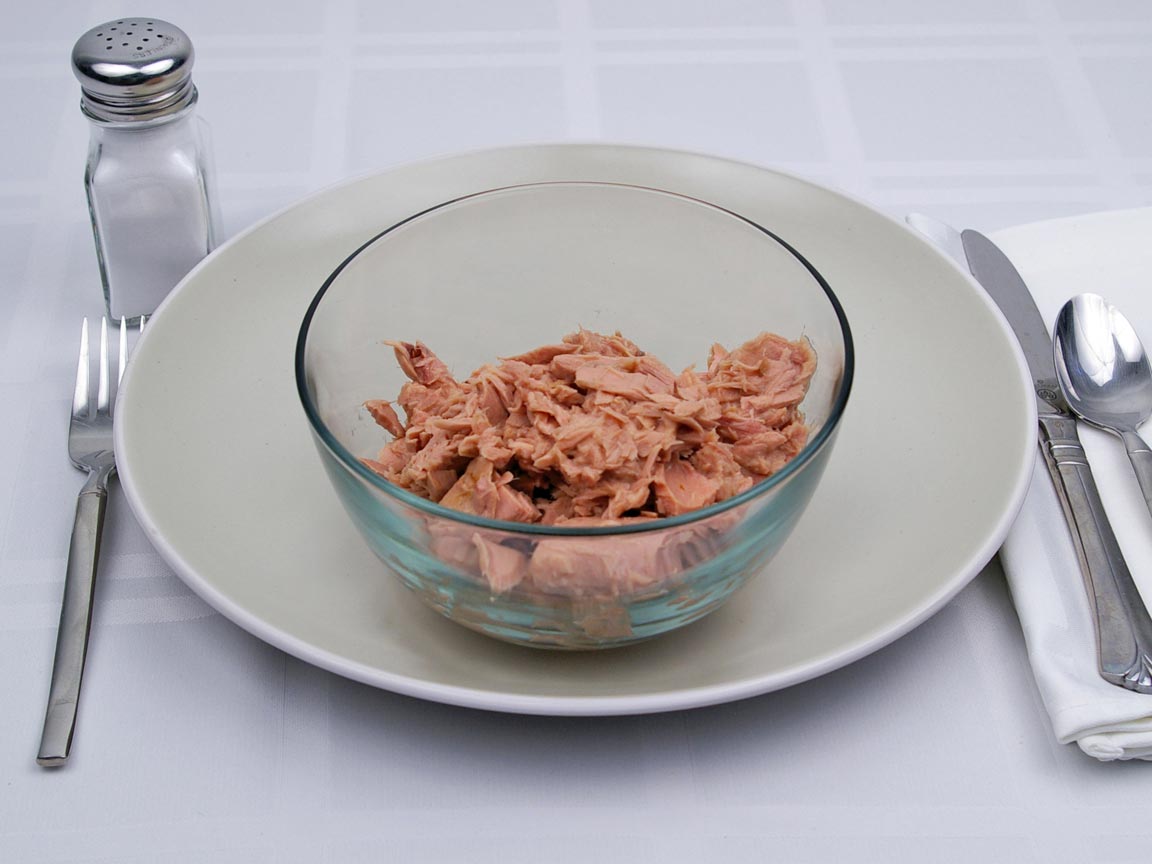 Calories in 1.33 can(s) of Light Tuna - Canned in Water