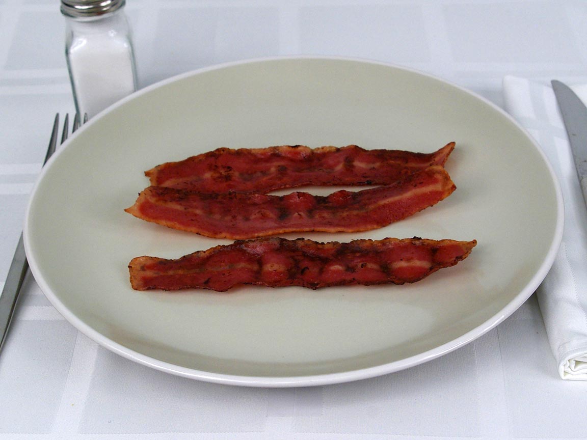 Calories in 3 ea(s) of Turkey Bacon