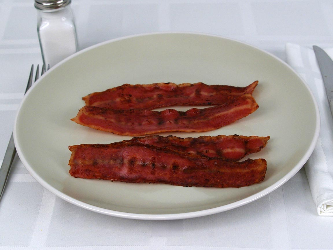Calories in 4 ea(s) of Turkey Bacon