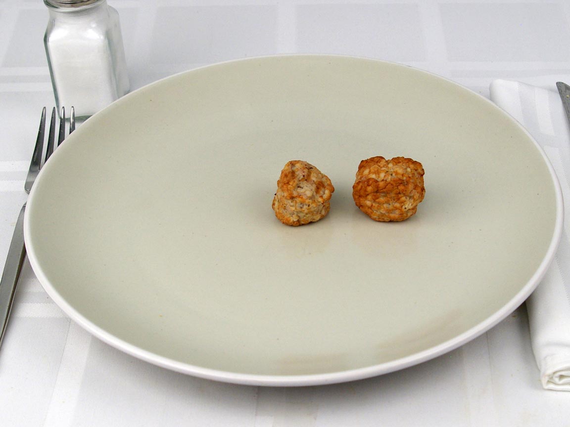 Calories in 2 piece(s) of Turkey Meatballs
