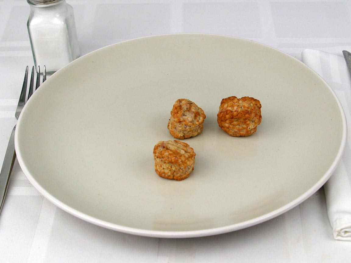 Calories in 3 piece(s) of Turkey Meatballs