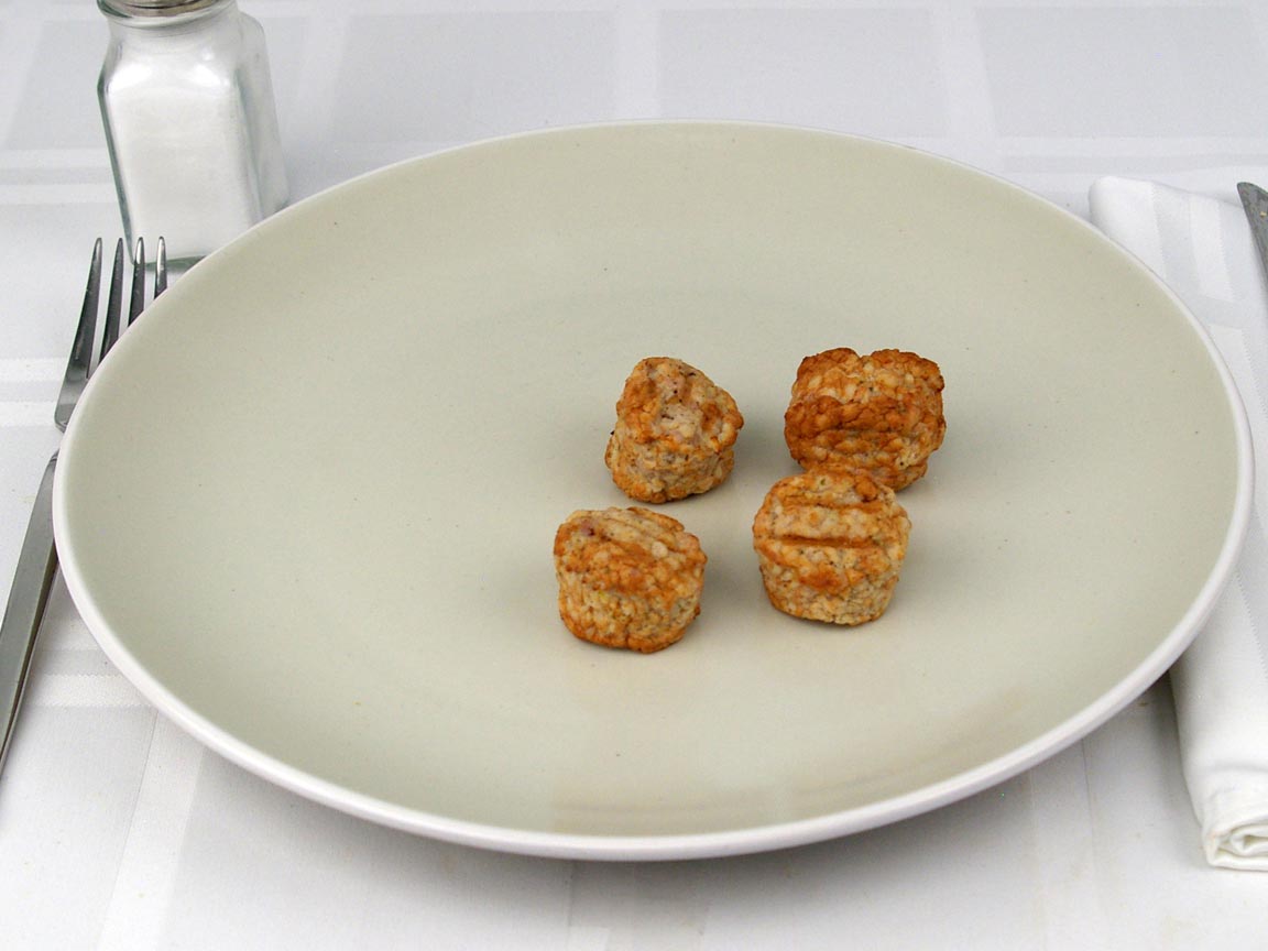 Calories in 4 piece(s) of Turkey Meatballs