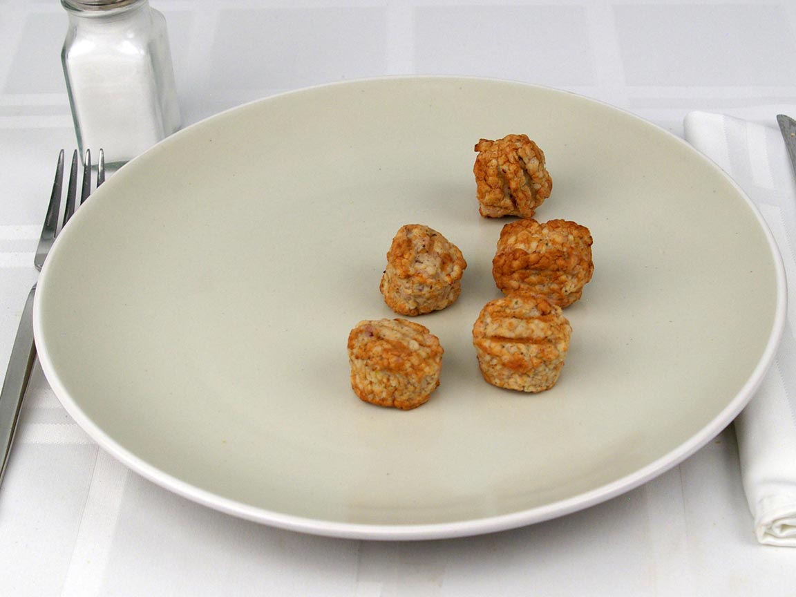 Calories in 5 piece(s) of Turkey Meatballs
