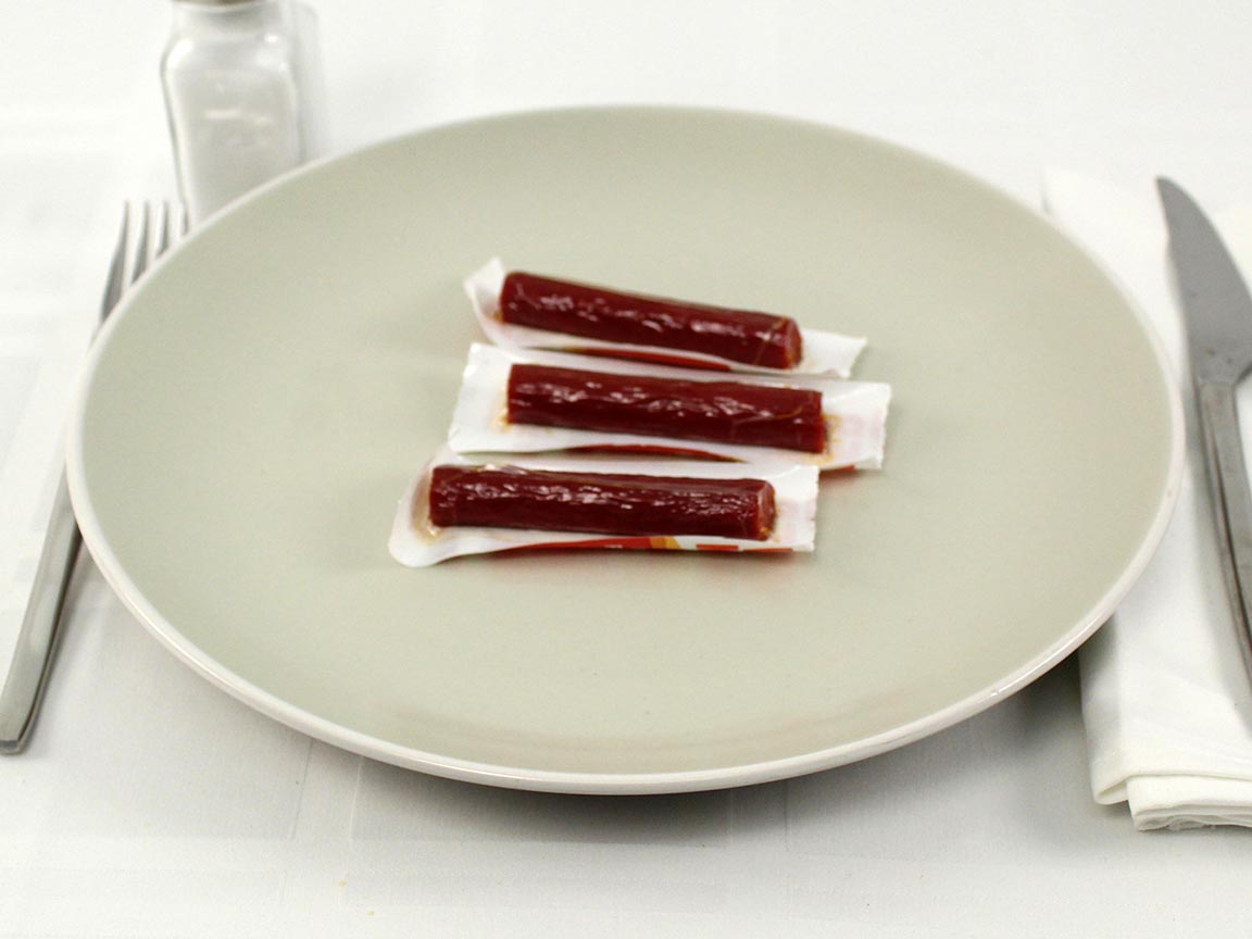 Calories in 3 stick(s) of Pepperoni Turkey Sticks Mini